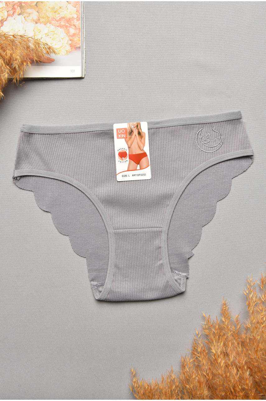Трусы женские серого цвета 0232 207678