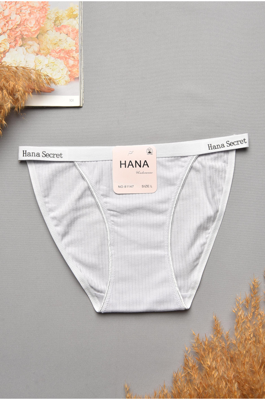 Трусы женские светло-серого цвета 81147 207684