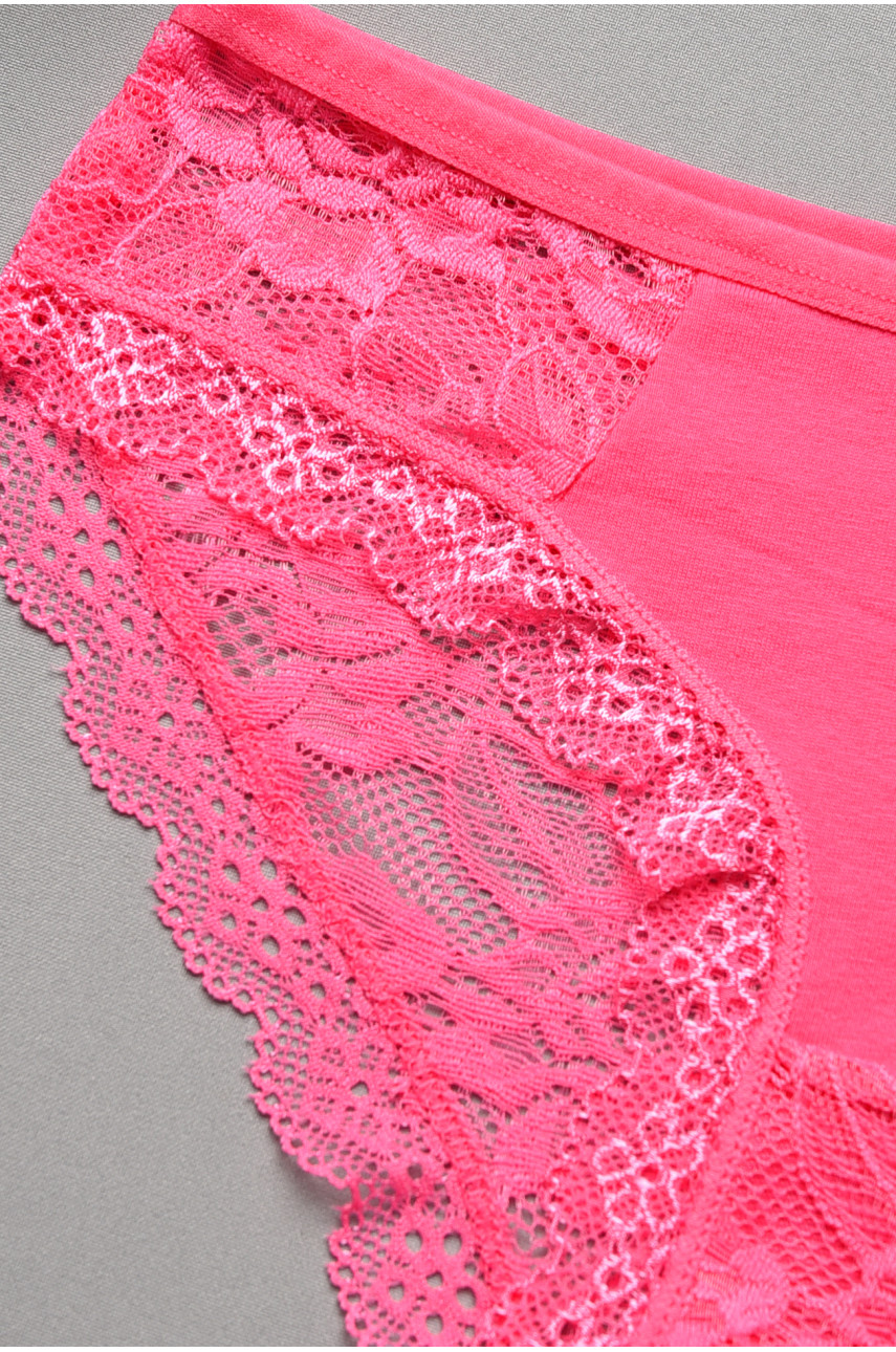 Трусы женские гипюровые малинового цвета 0311 207726