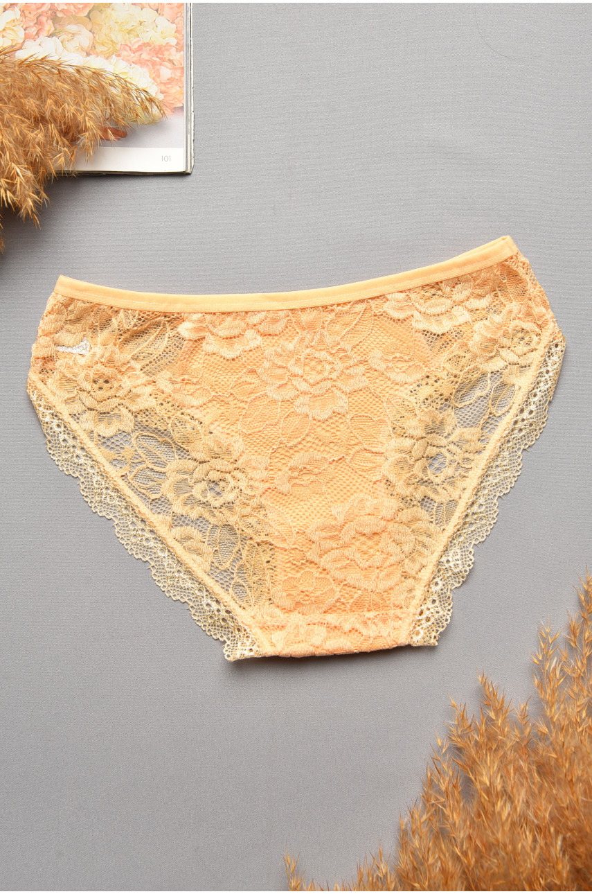 Трусы женские гипюровые бежевого цвета 0311 207727