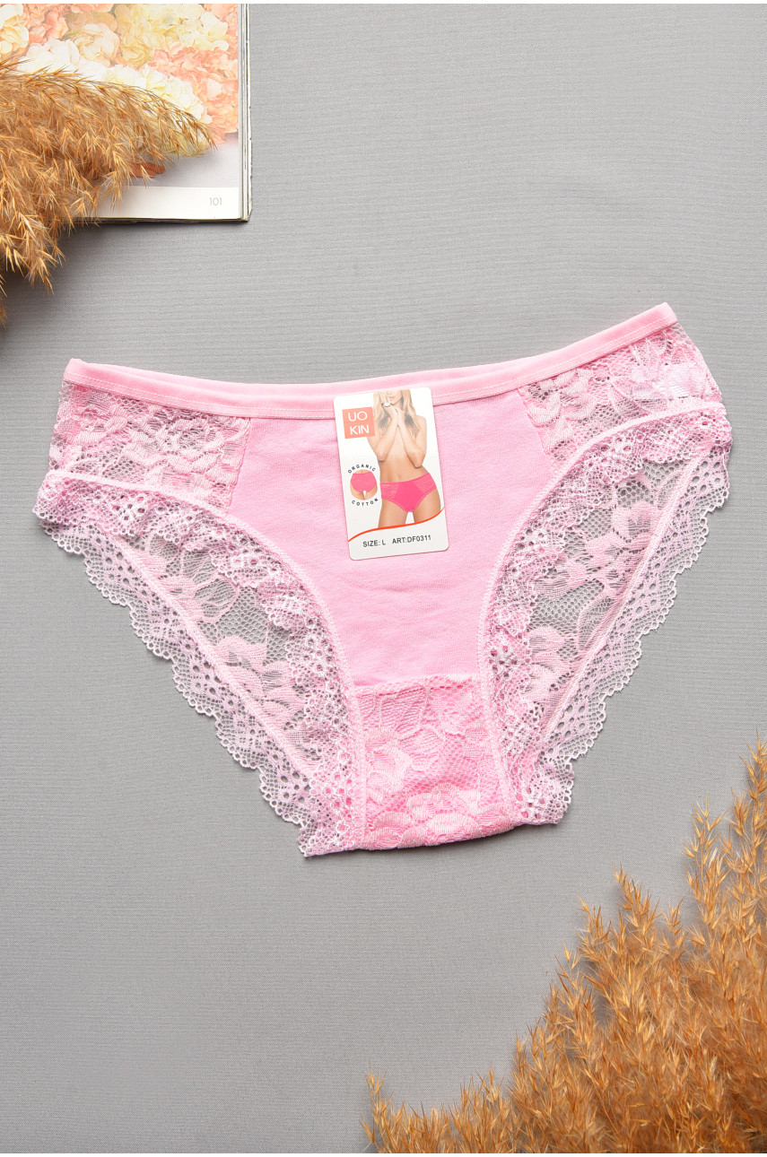 Трусы женские гипюровые розового цвета 0311 207728