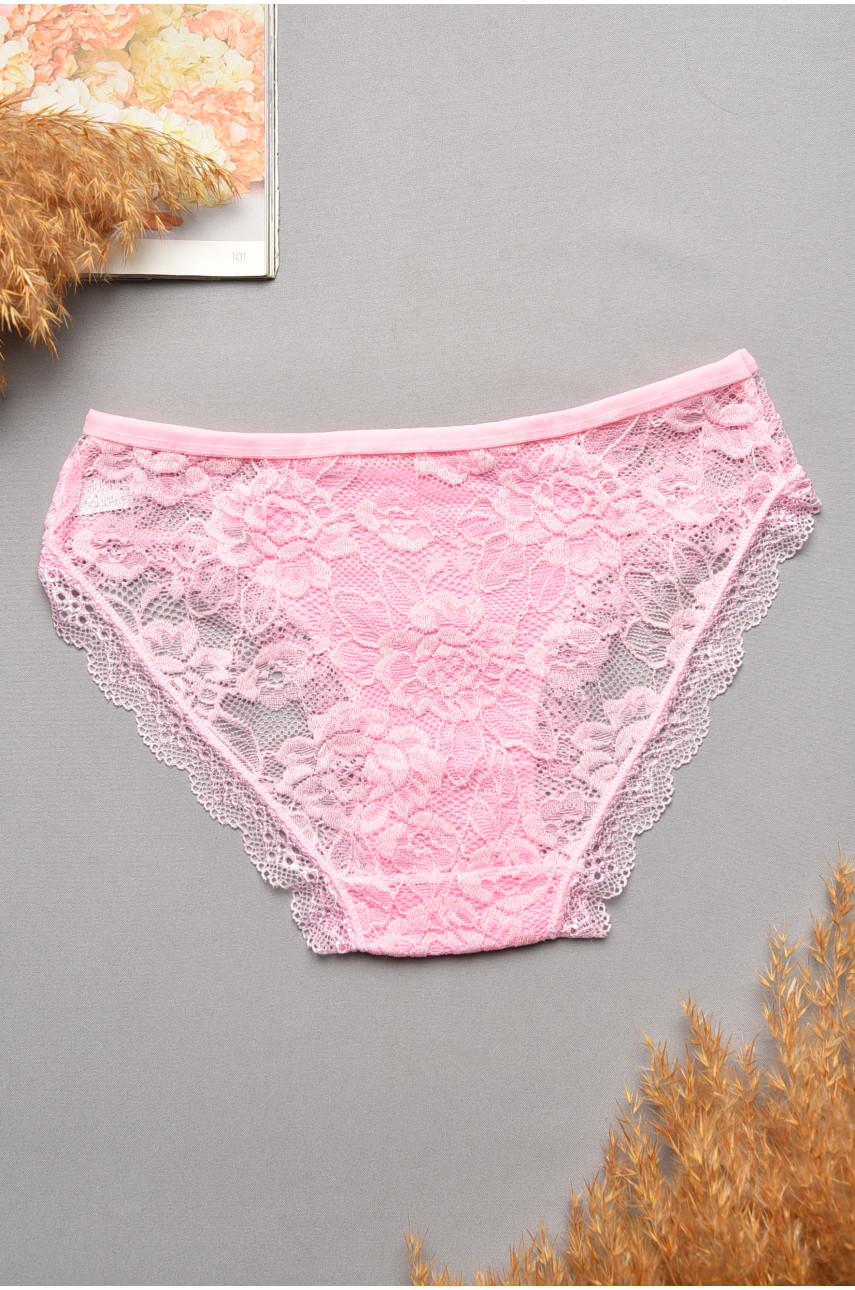 Трусы женские гипюровые розового цвета 0311 207728