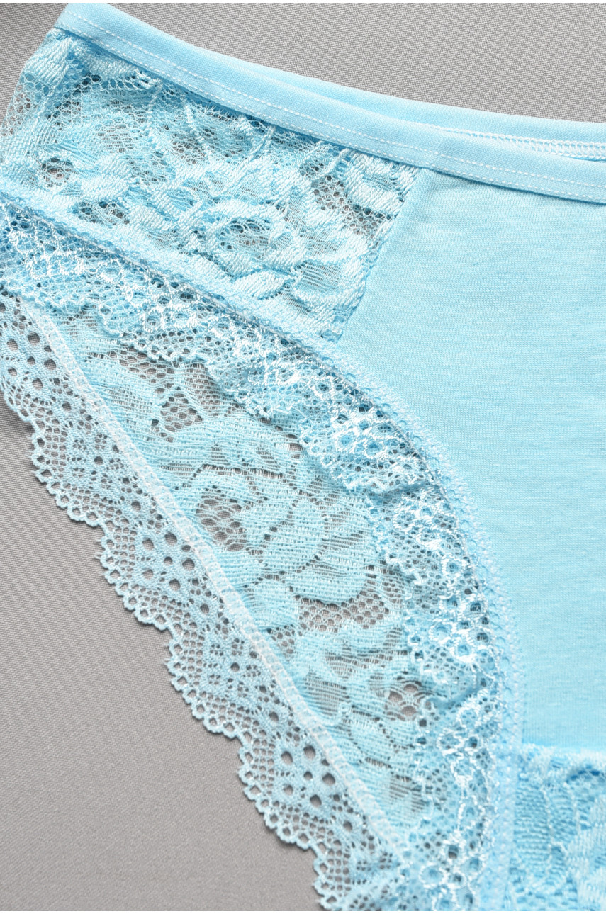 Труси жіночі гіпюрові блакитного кольору 0311 207730