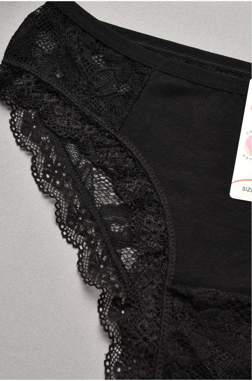 Труси жіночі гіпюрові чорного кольору 0311 207731