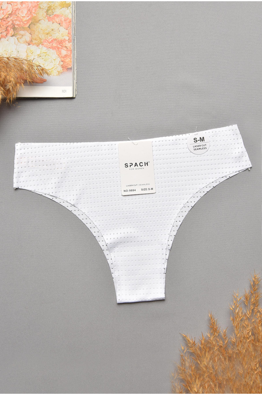 Трусы женские однотонные белого цвета 9884 207738
