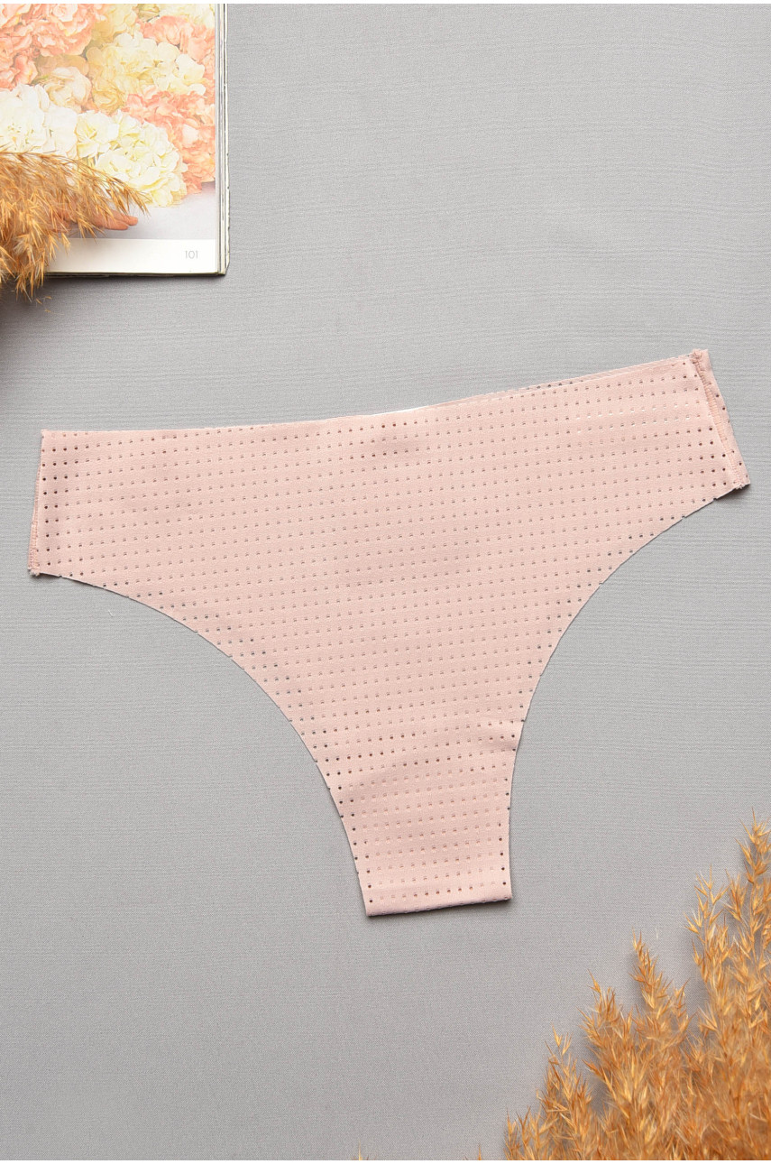 Трусы женские однотонные пудрового цвета 9884 207739
