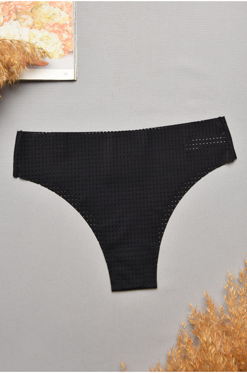 Трусы женские однотонные черного цвета 9884 207740