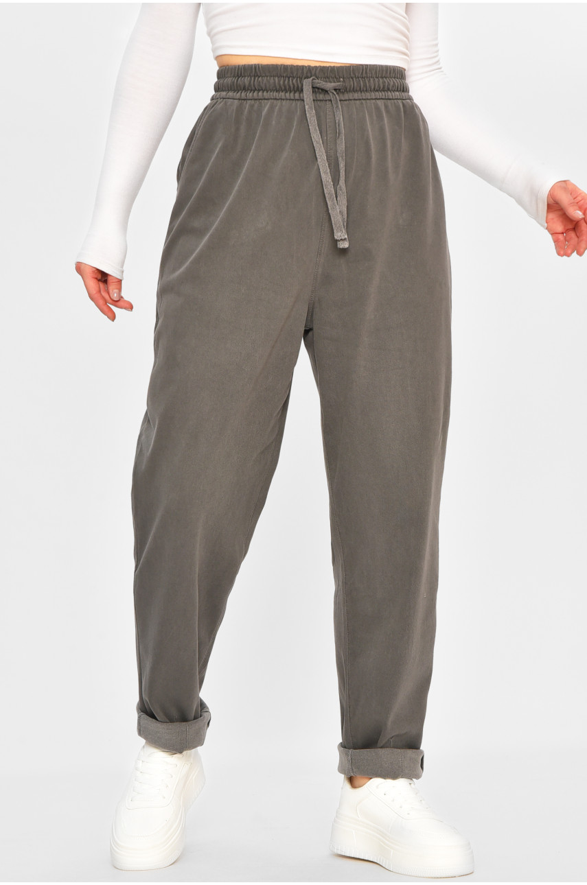 Штаны женские серого цвета 582-2 207751