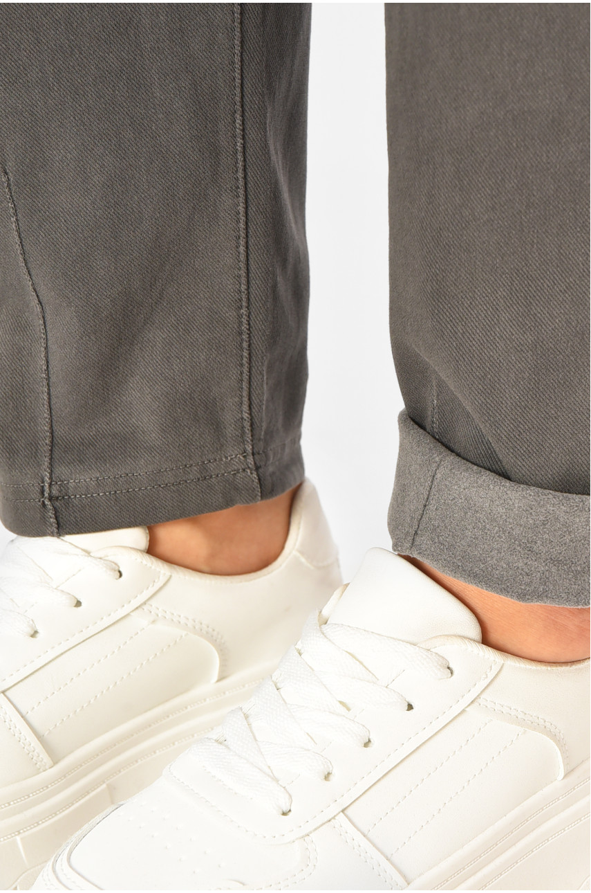 Штаны женские серого цвета 582-2 207751