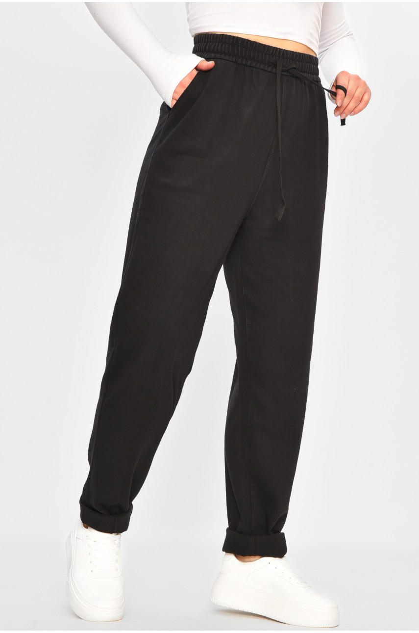 Штаны женские черного цвета 582-2 207753