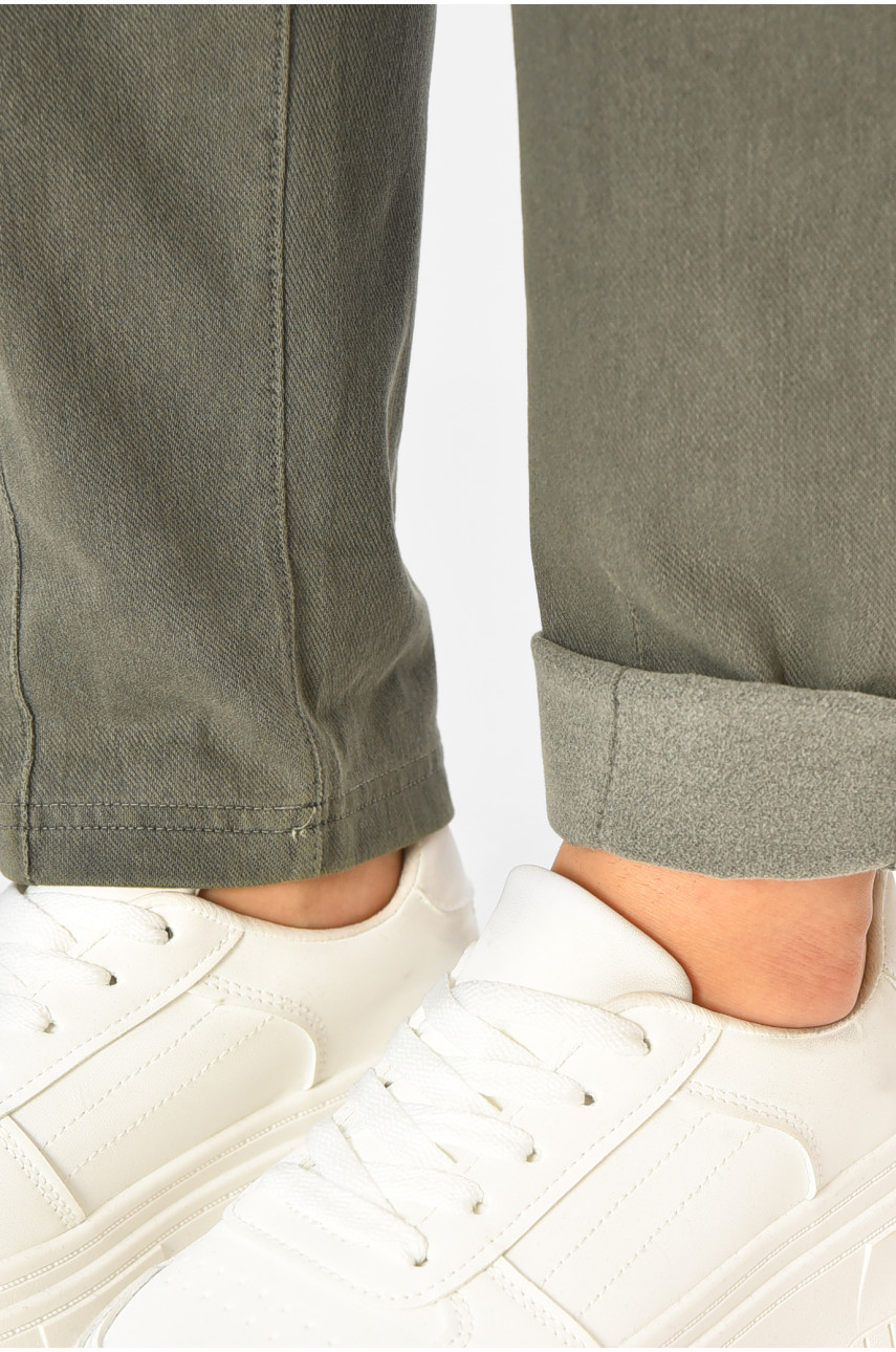 Штаны женские цвета хаки 582-2 207754