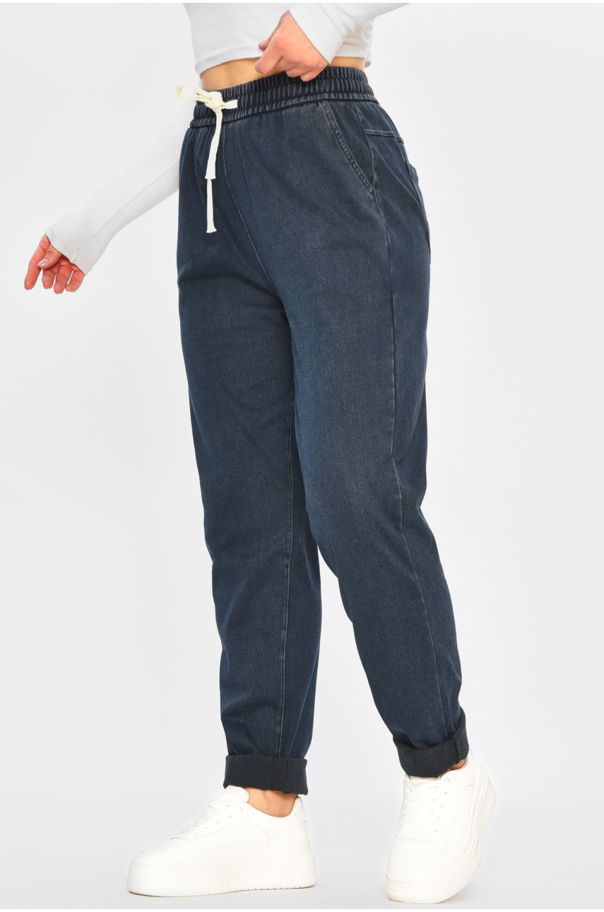 Штаны женские темно-синего цвета 582-2 207758