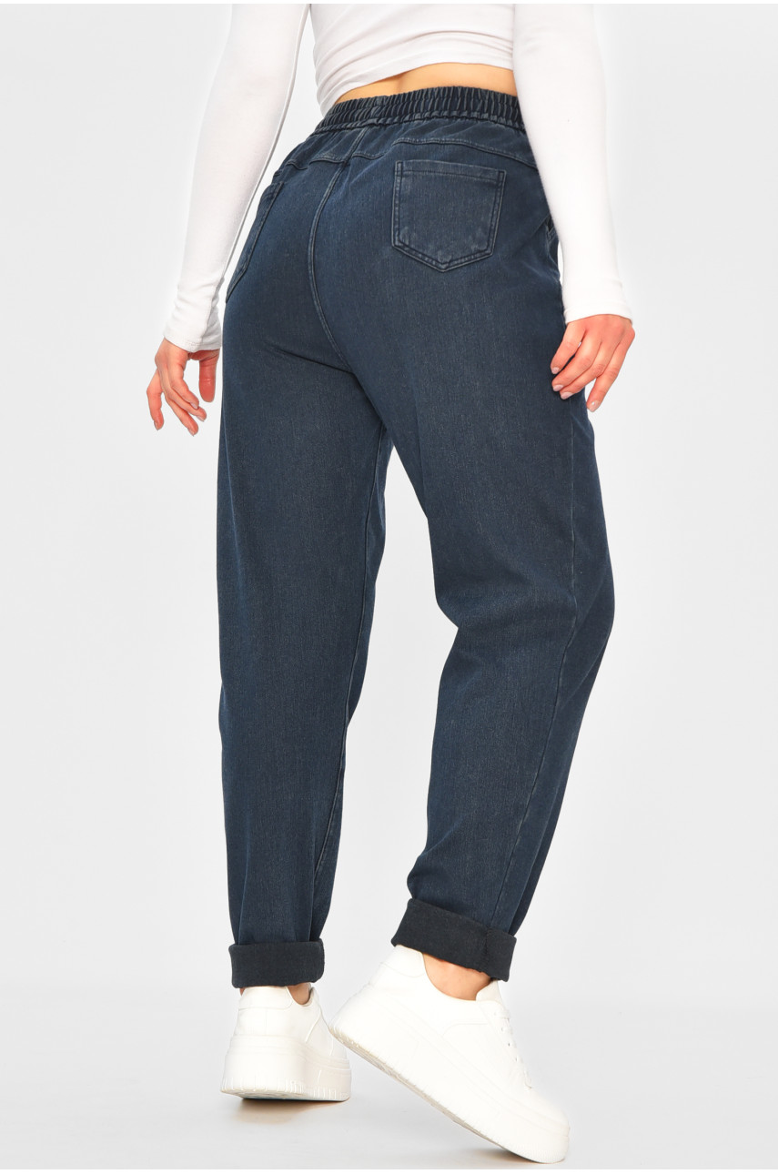 Штаны женские темно-синего цвета 582-2 207758