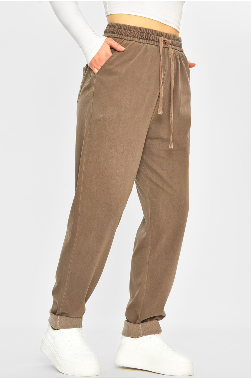 Штаны женские сиреневого цвета 582-2 207760