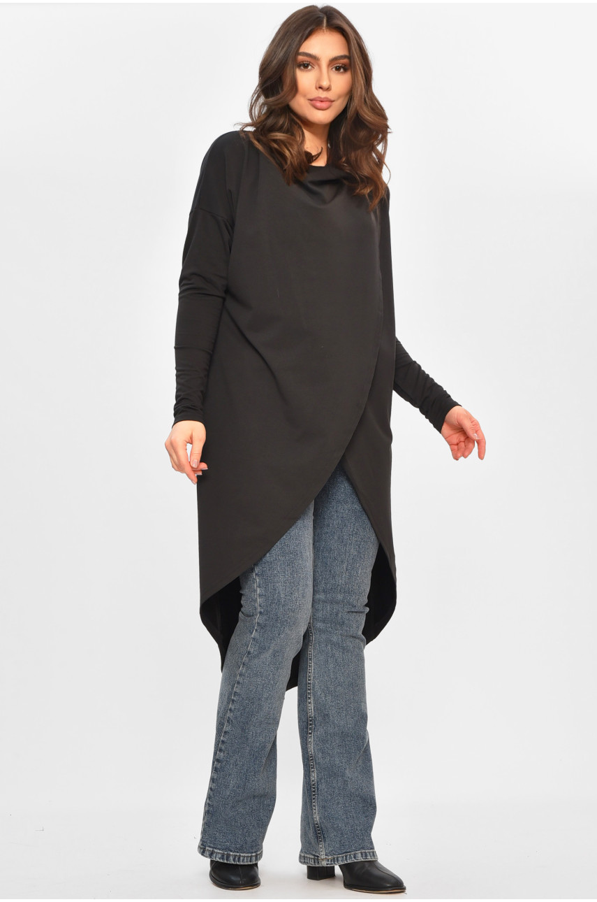 Кардиган жіночий напівбатальний чорного кольору 8274 207778