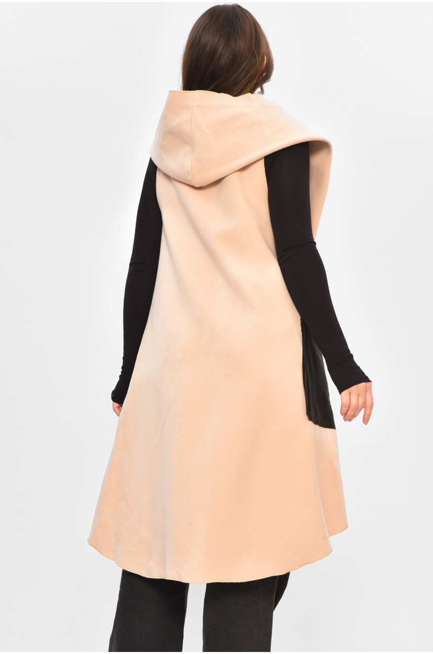 Кардиган жіночий напівбатальний бежевого кольору 207784 Кардиган жіночий напівбатальний бежевого кольору 207784