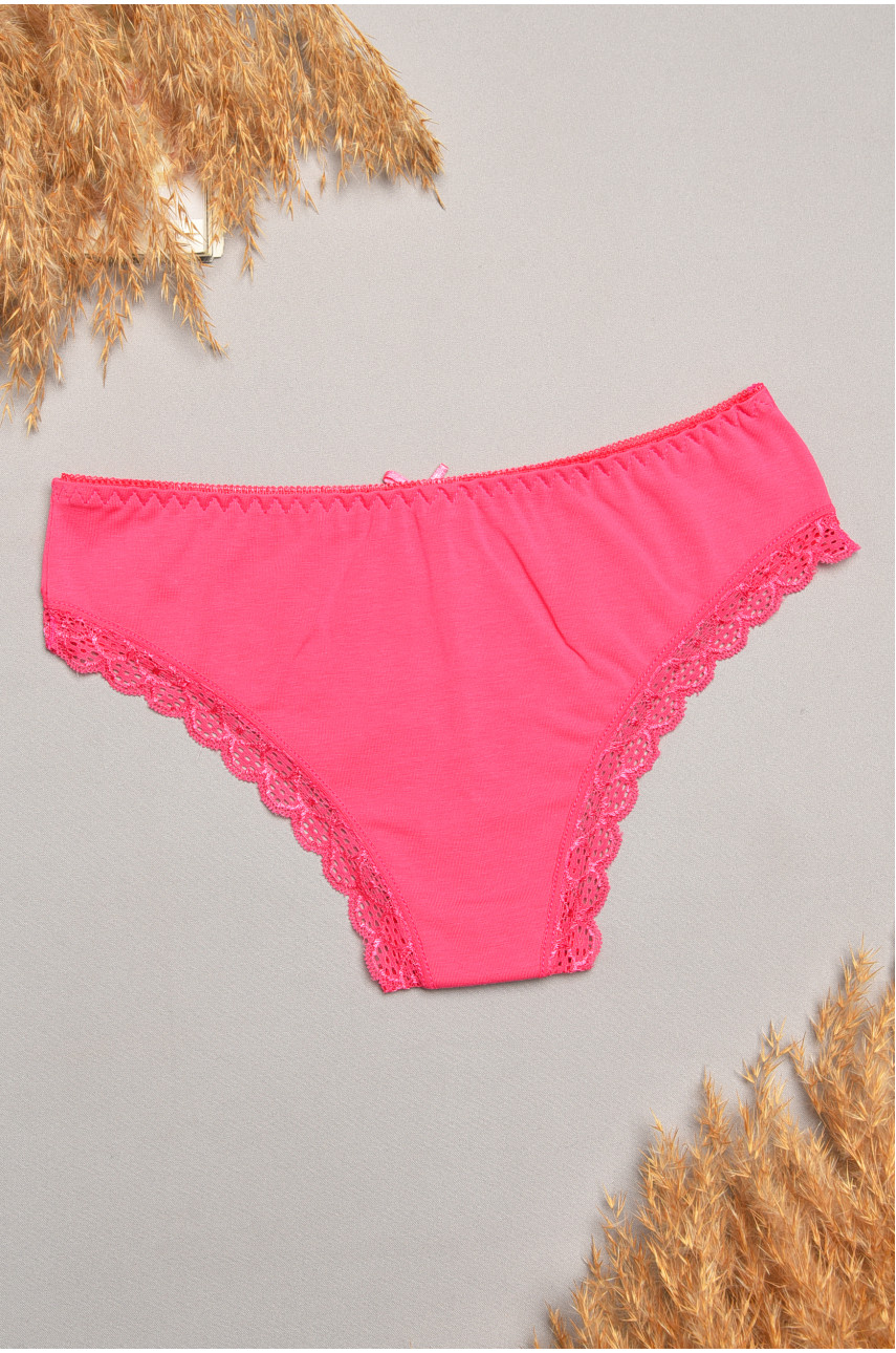 Трусы женские гипюровые малинового цвета 7900 207798