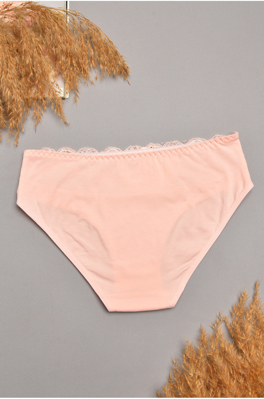 Трусы женские розового цвета с гипюровыми вставками 7882 207816