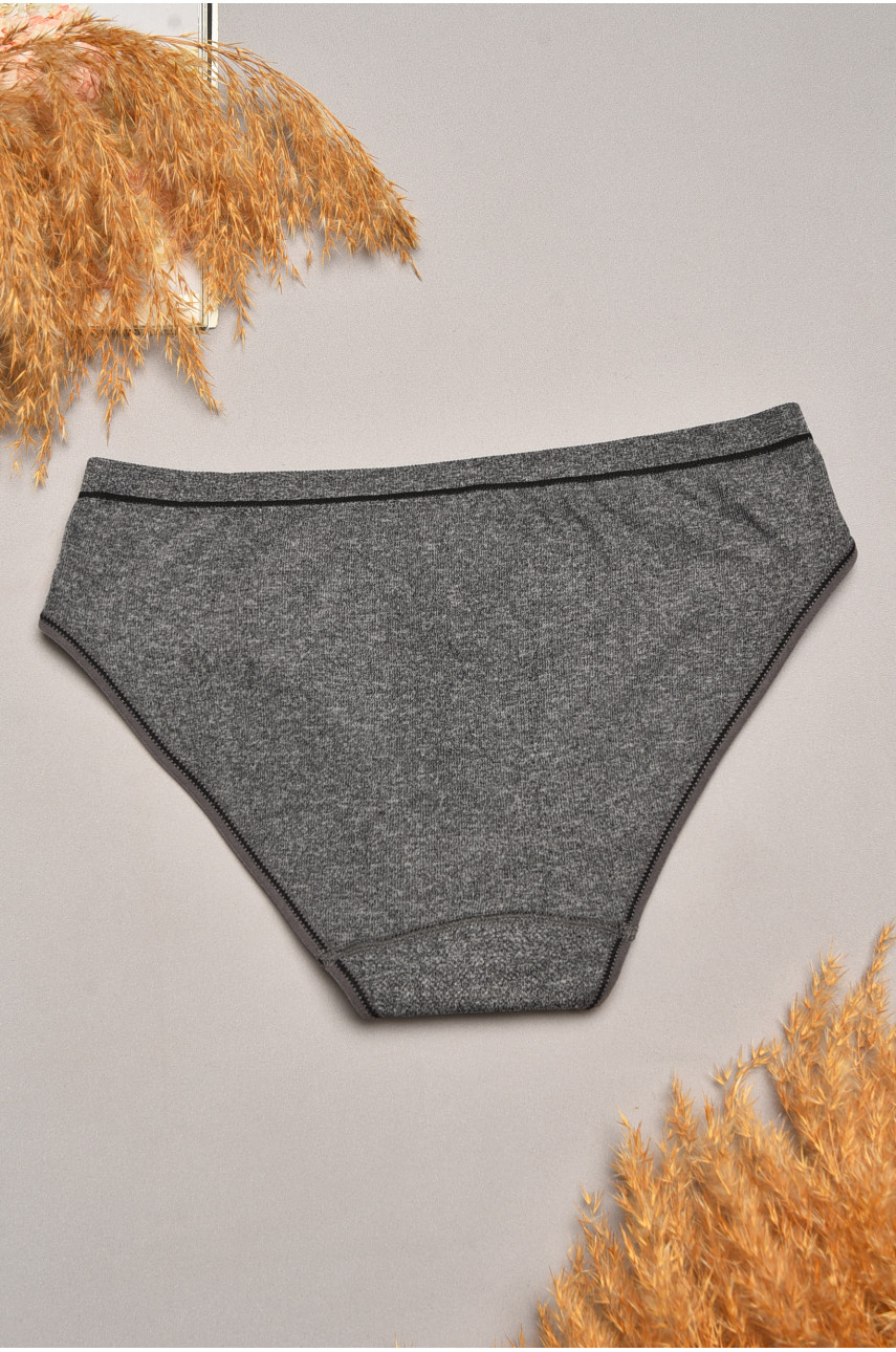 Трусы женские однотонные серого цвета 2372 207827