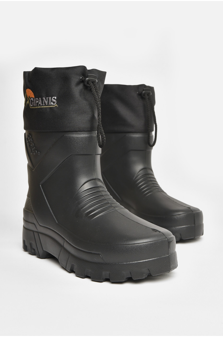 Сапоги мужские пена со сьемным носком темно-серого цвета RM-142 207829