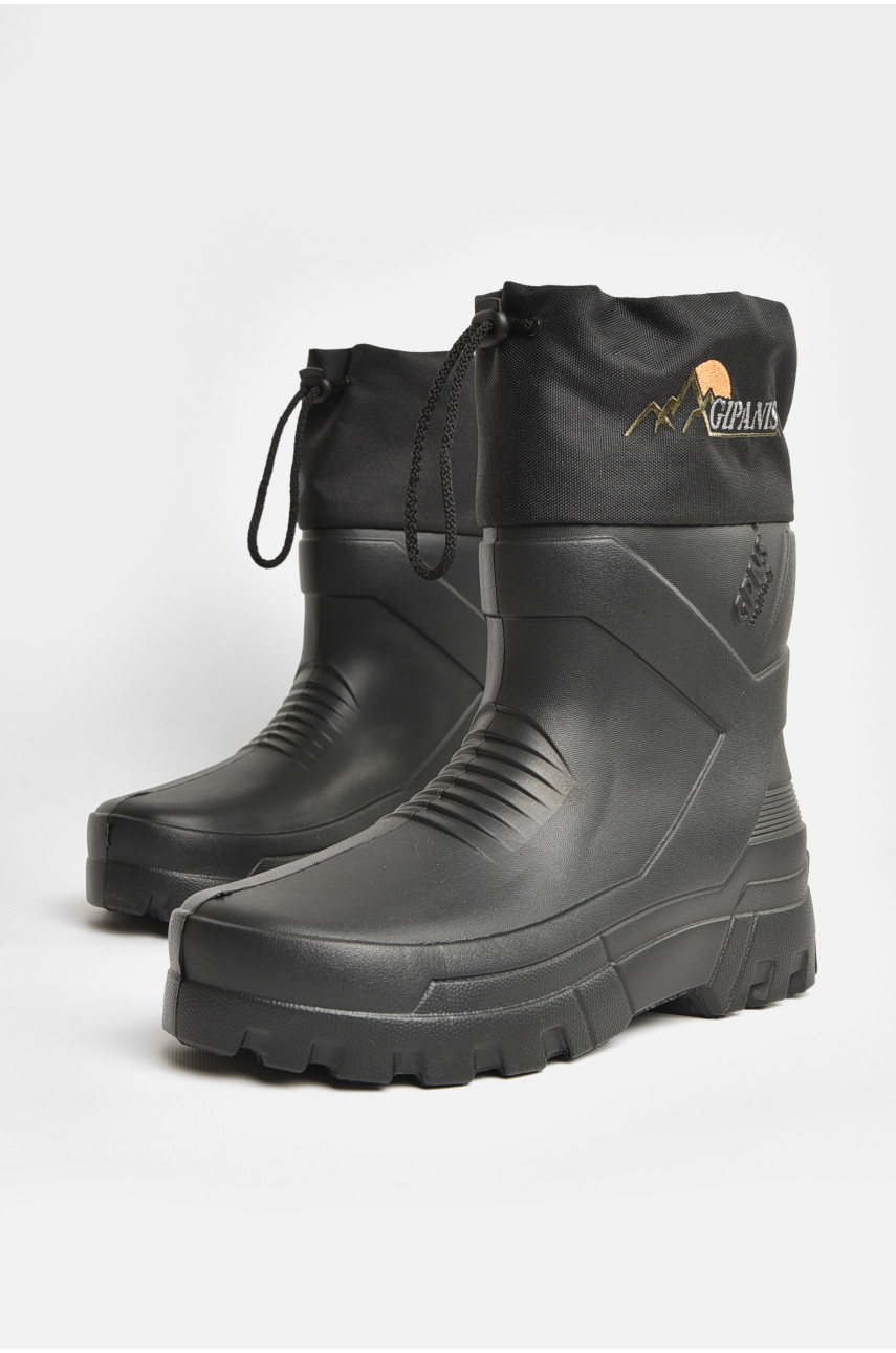 Сапоги мужские пена со сьемным носком темно-серого цвета RM-142 207829