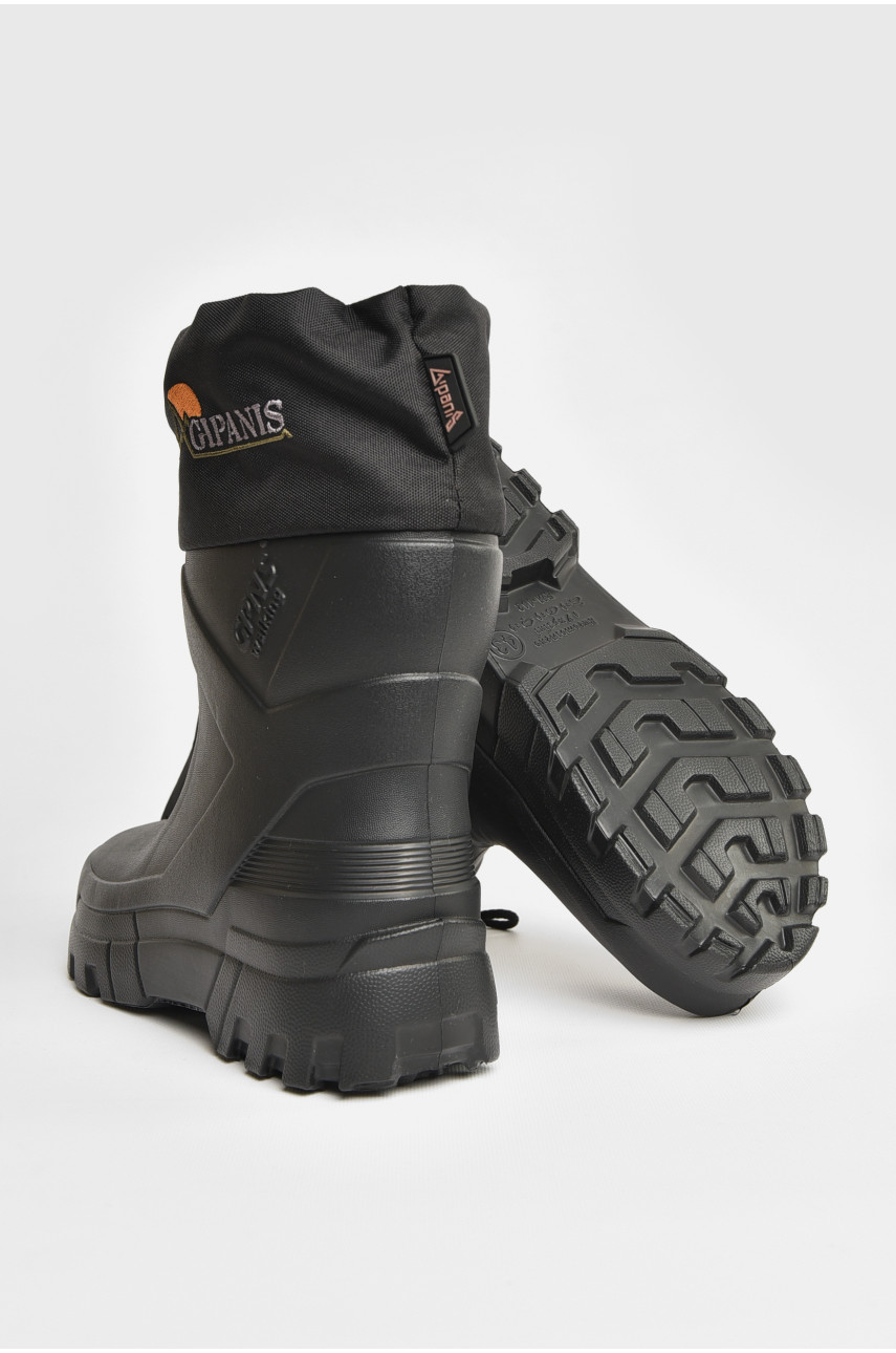 Сапоги мужские пена со сьемным носком темно-серого цвета RM-142 207829