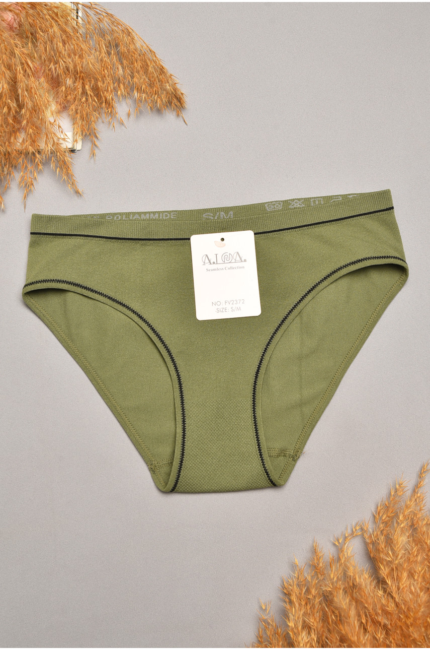 Трусы женские однотонные цвета хаки 2372 207834