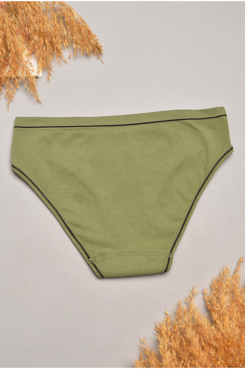Трусы женские однотонные цвета хаки 2372 207834