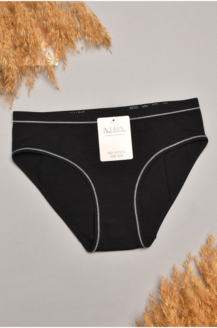 Трусы женские однотонные черного цвета 2372 207835