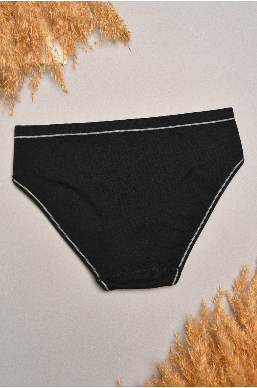 Трусы женские однотонные черного цвета 2372 207835