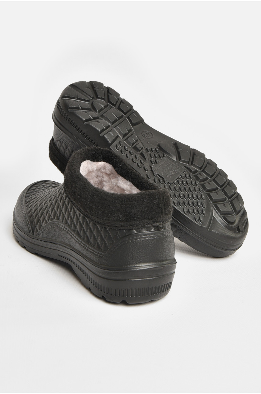 Галоши мужские на меху черного цвета ГП-26 207847
