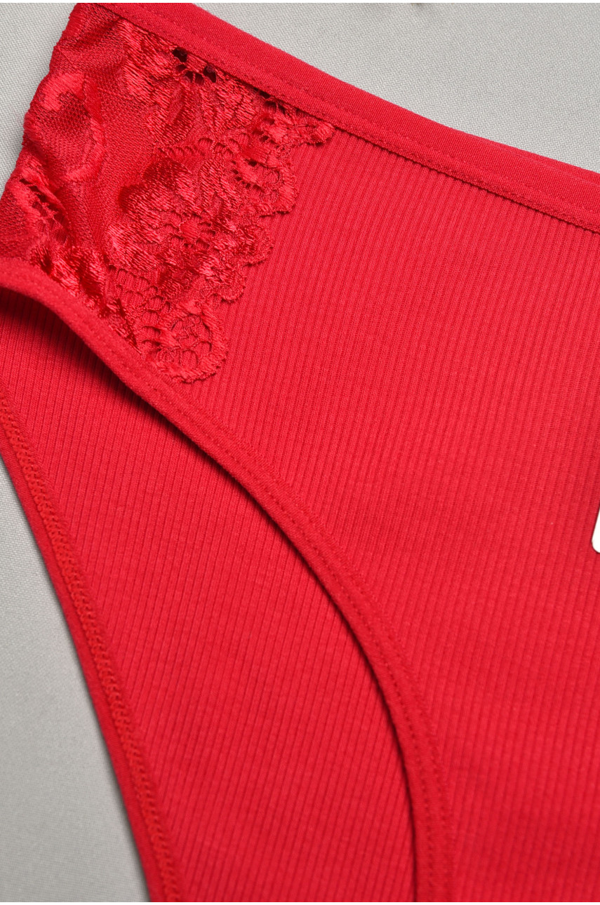 Трусы женские однотоные бордового цвета 5965 207848