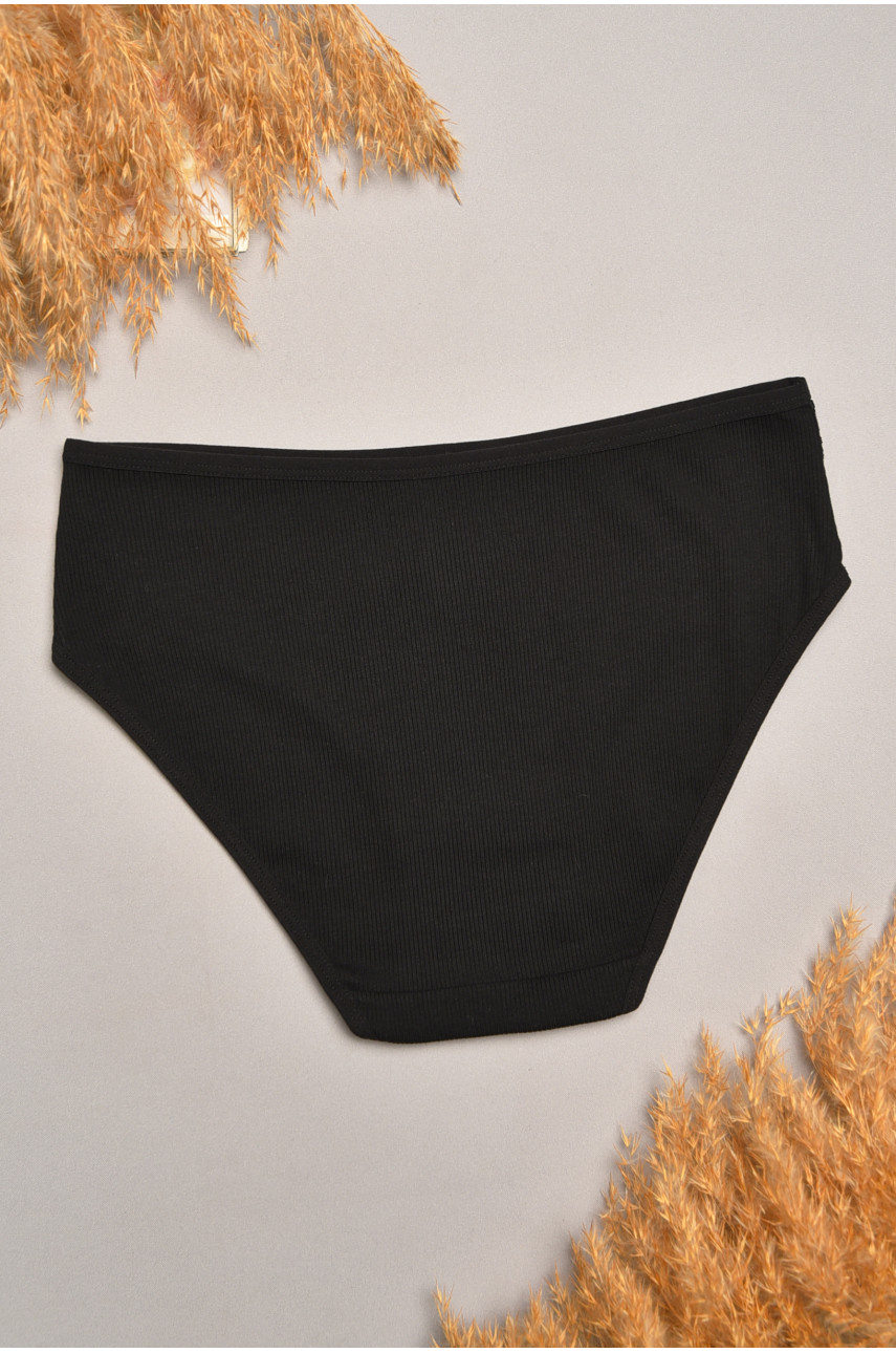 Трусы женские однотоные черного цвета 5965 207850