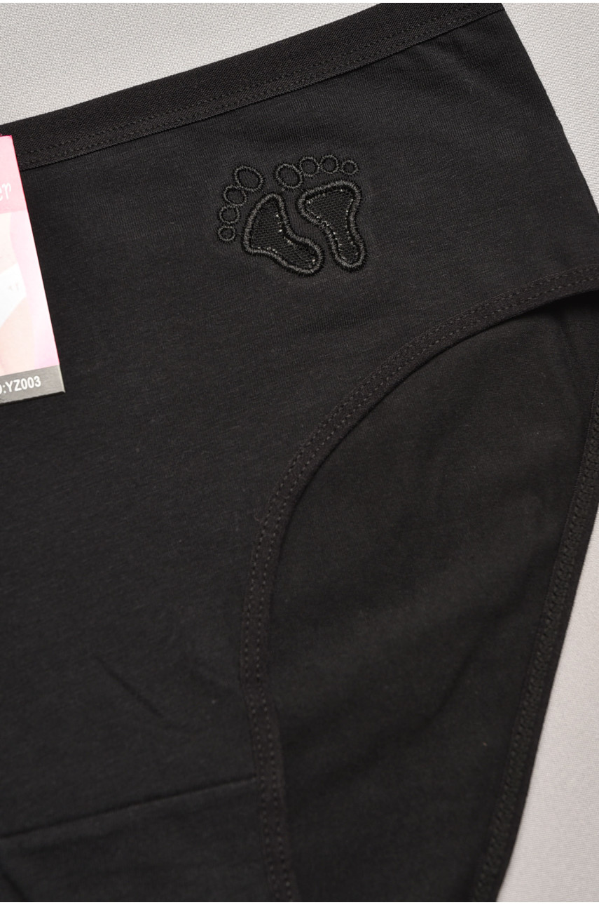 Труси жіночі напівбатальні чорного кольору 003 207862