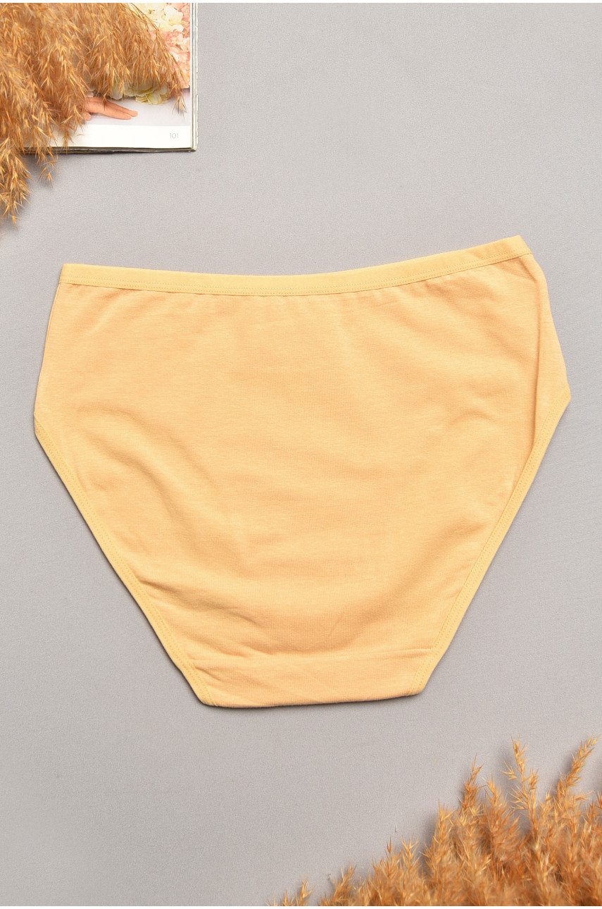 Трусы женские полубатальные бежевого цвета 003 207864