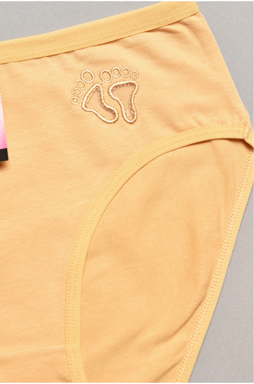 Труси жіночі напівбатальні бежевого кольору 003 207864