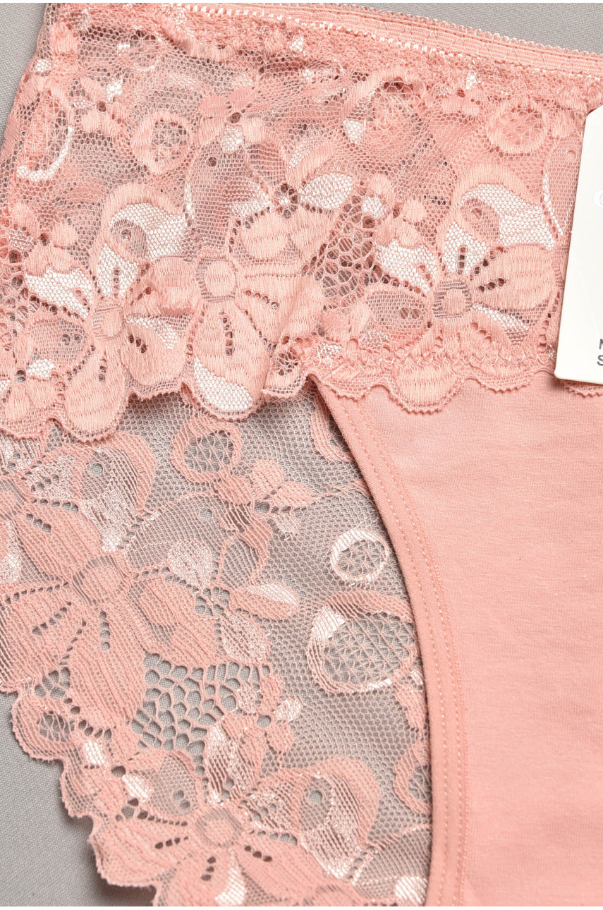 Трусы женские полубатальные розового цвета 6823 207870