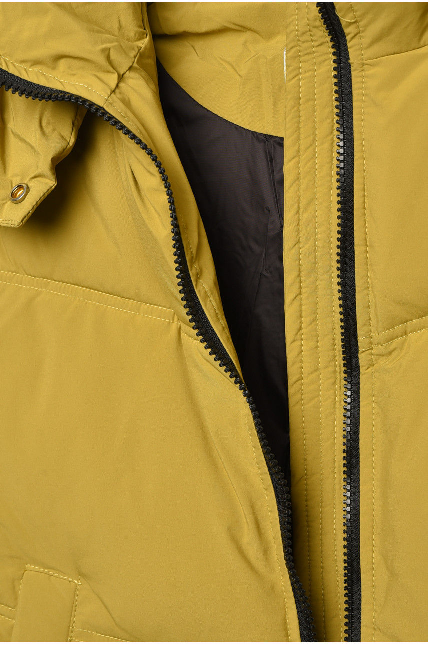 Куртка подростковая для мальчика горчичного цвета 22107 207876 Куртка подростковая для мальчика горчичного цвета 22107 207876