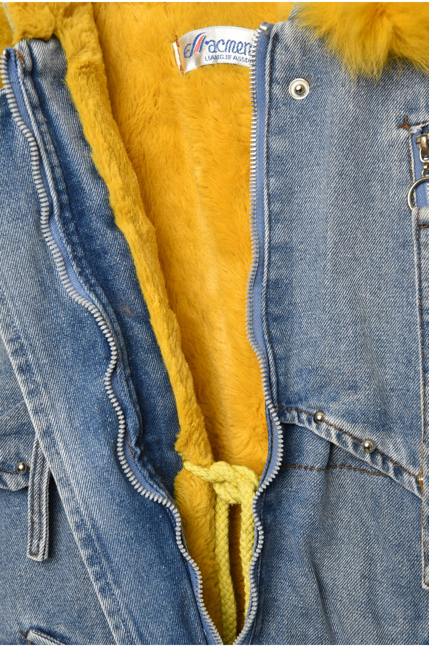 Куртка подростковая для девочки демисезонная синего цвета 1-09 207878