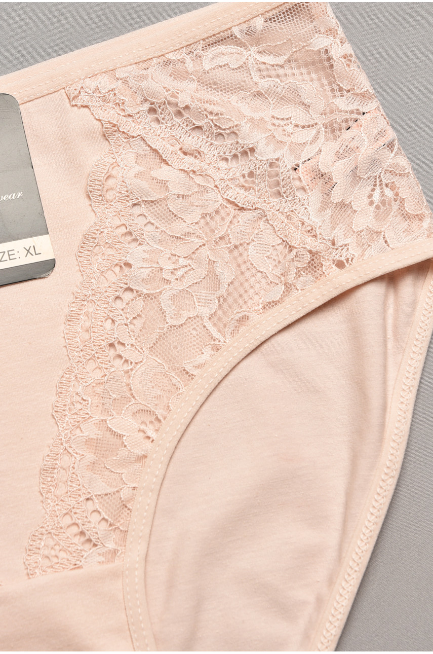 Трусы женские полубатальные светло-розового цвета 79160 207899