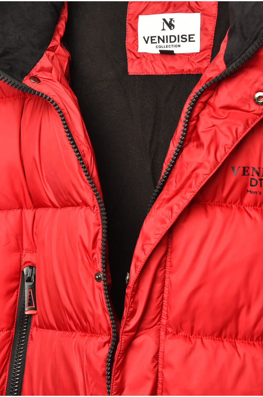 Куртка підліткова для хлопчика єврозима червоного кольору 89899 207901