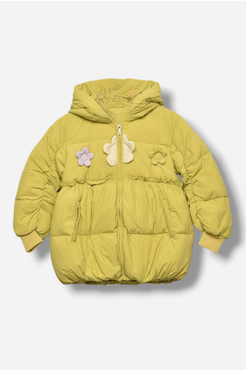 Куртка детская для девочки демисезонная салатового цвета 2317 207904