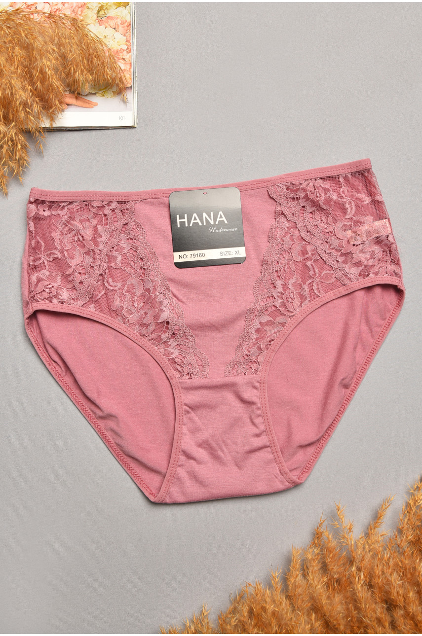 Трусы женские полубатальные темно-розового цвета 79160 207905