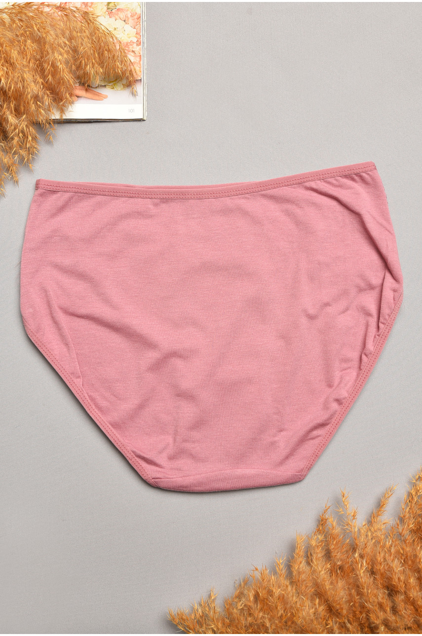 Трусы женские полубатальные темно-розового цвета 79160 207905