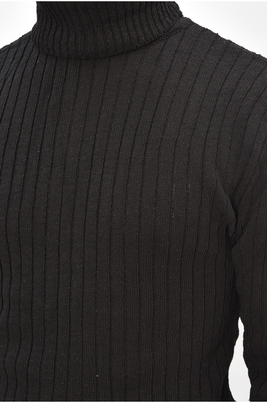 Гольф мужской однотонный акрил черного цвета 57118 207906