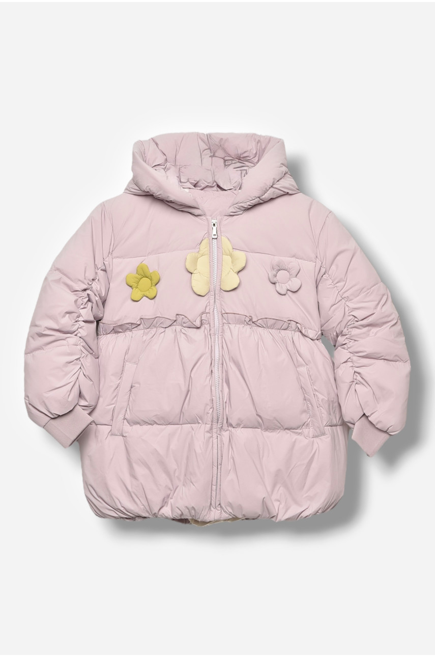 Куртка детская для девочки демисезонная сиреневого цвета 2317 207912