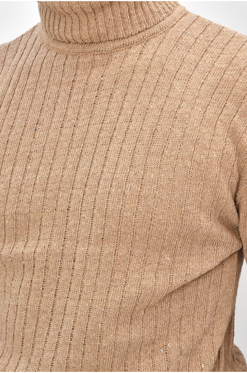 Гольф мужской однотонный акрил коричневого цвета 58245 207913