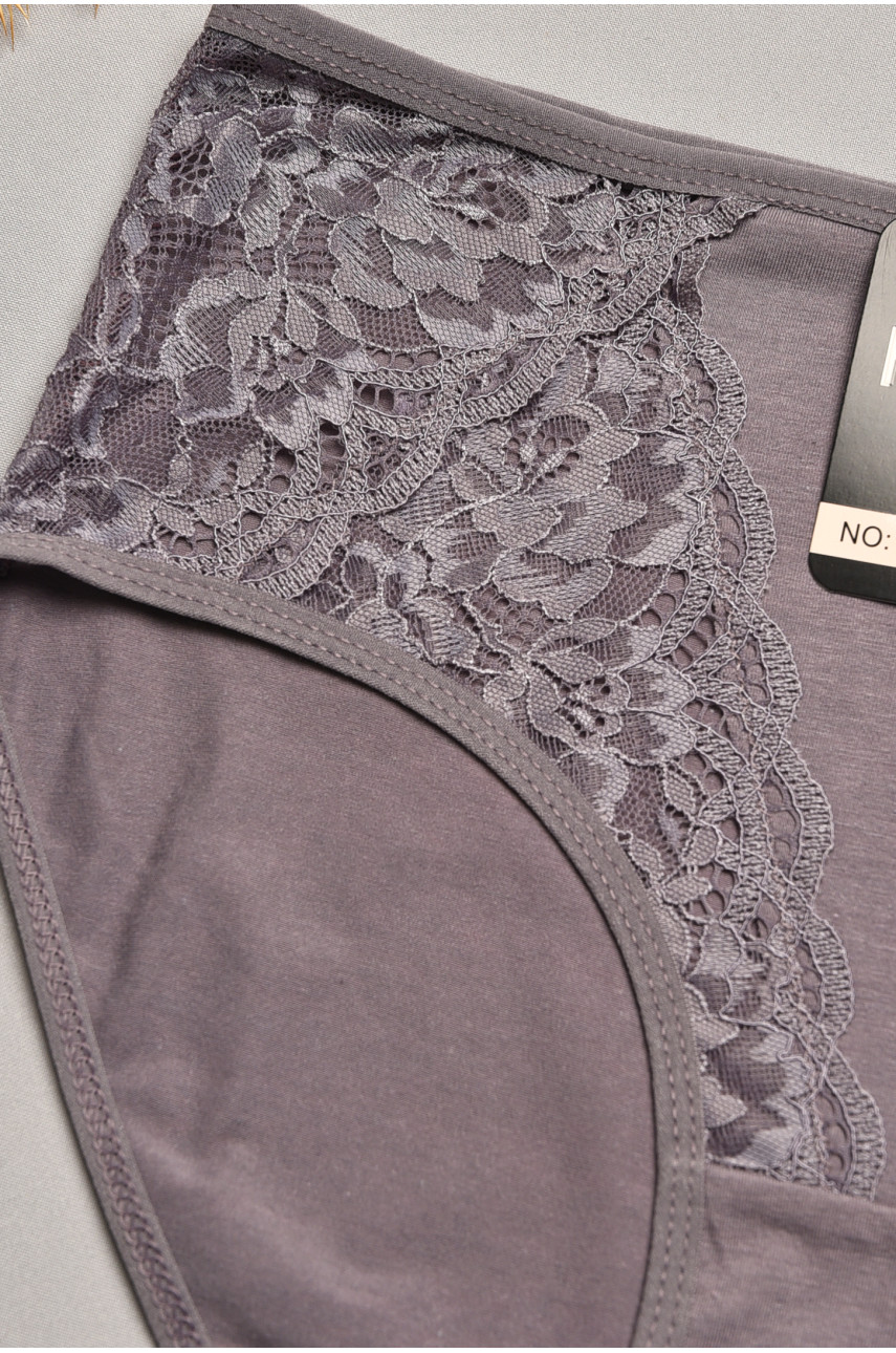 Трусы женские полубатальные темно-лилового цвета 79160 207914