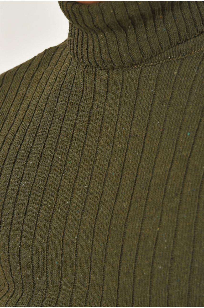 Гольф мужской однотонный акрил цвета хаки 207918