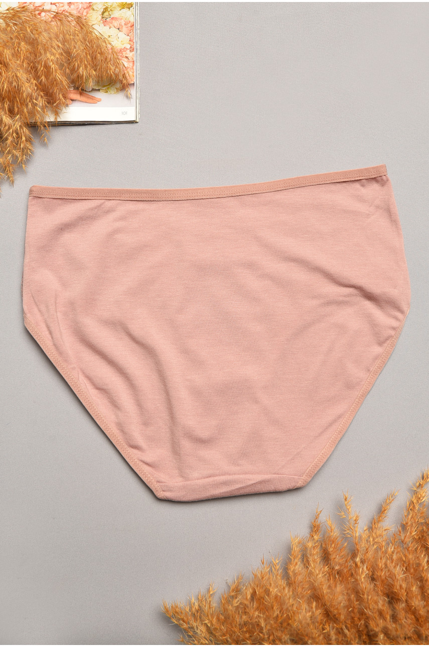 Трусы женские полубатальные пудрового цвета 79160 207921